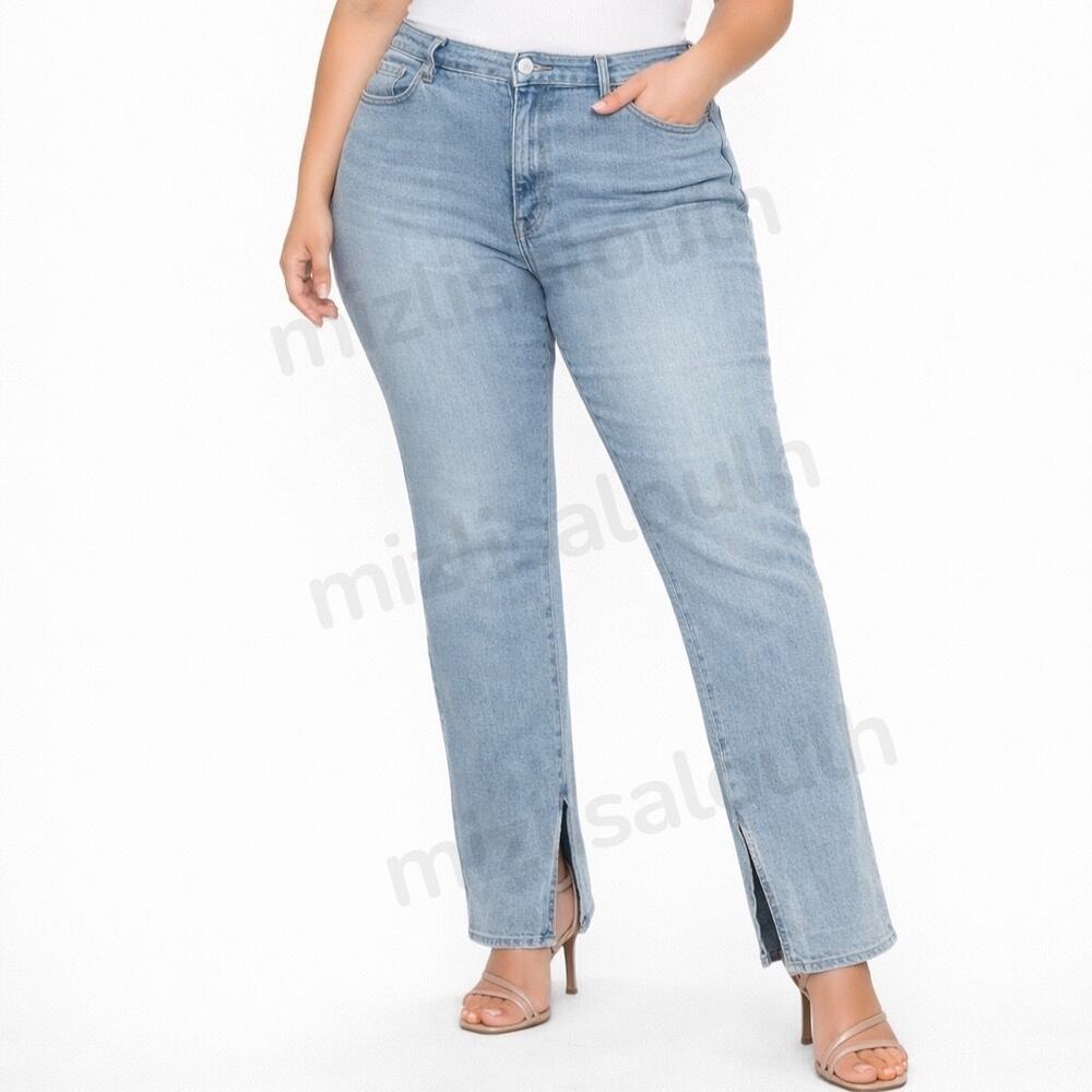 Good American GOOD BOY Straight Jeans – Size 20 – Light Wash – NWT